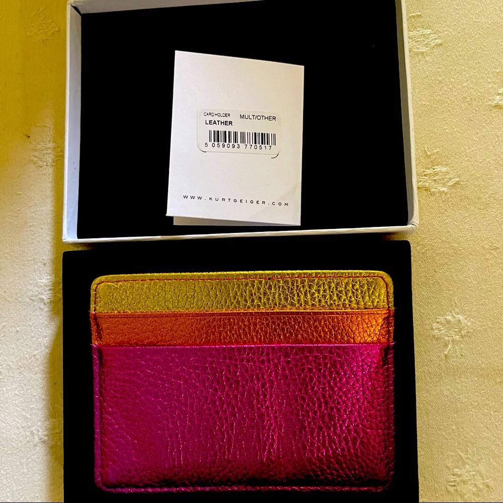 NWT Kurt Geiger 6-slot card holder